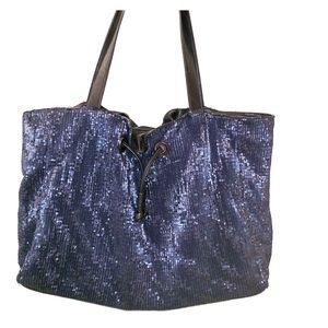 Sparkly Navy Tote